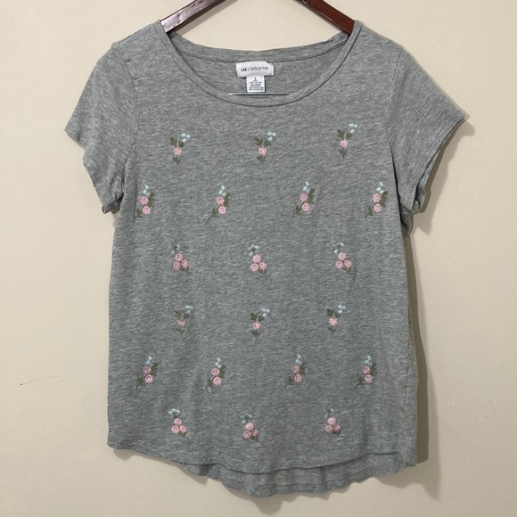 Liz Claiborne Women’s Short Sleeve Top Shirt Large - Picture 1 of 6